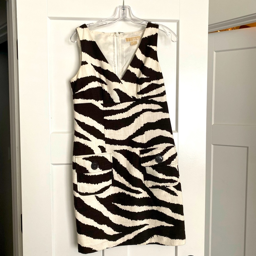 Michael Kors Brown/Tan Animal Print Sundress (Sz. 4)
